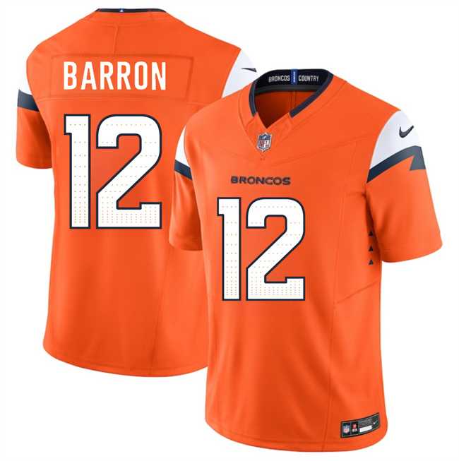 Men & Women & Youth Denver Broncos #12 Jahdae Barron Orange 2025 Draft F.U.S.E. Vapor Limited Stitched Jersey,We sell and wholesale Men & Women & Youth Denver Broncos #12 Jahdae Barron Orange 2025 Draft F.U.S.E. Vapor Limited Stitched Jersey on line form chian!